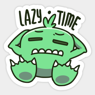 Lazy Monster Sticker